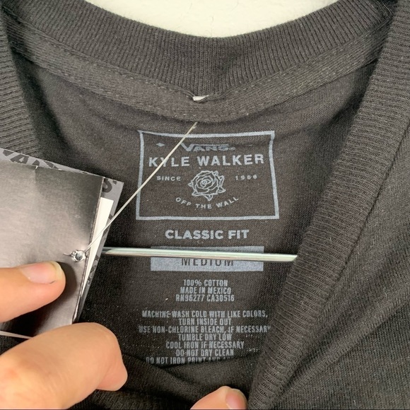Vans Kyle Walker Tee Shirt Short Sleeve Black Sz M NWT - Picture 5 of 9